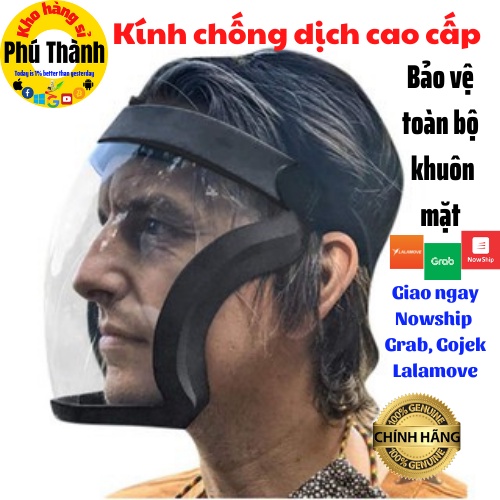 Kính chống dịch cao cấp, bảo vệ toàn bộ toàn diện mặt nạ fullface, bảo hộ an toàn lao động chống bụi, nước - Kho hàng sỉ