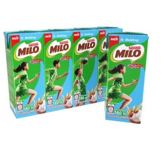 Sữa milo ít đường 180m*4 hộp