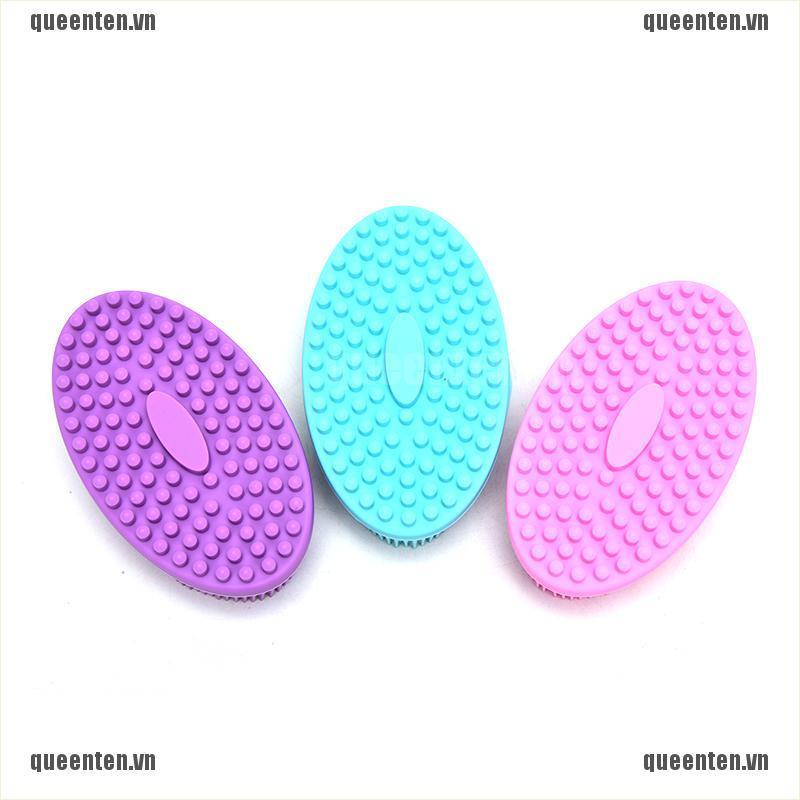 [Hàng mới về] Bàn chải tắm làm sạch da từ silicon mềm mại cho trẻ em tùy chọn màu sắc