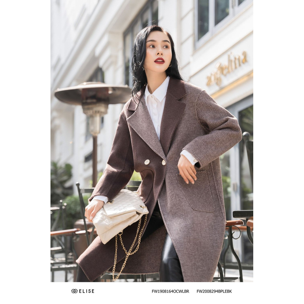 Quần da đen khóa tui Elise | BigBuy360 - bigbuy360.vn