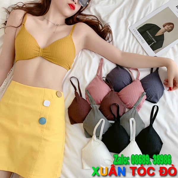 SỈ ZALO RẺ HƠN NHIỀU_ Áo Bra Tăm Nơ Nhiều Màu Siêu Đẹp B007