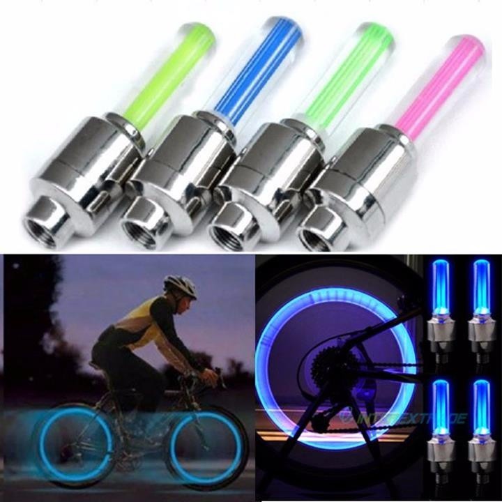 Đèn LED gắn van bánh xe đạp và xe máy, ô tô