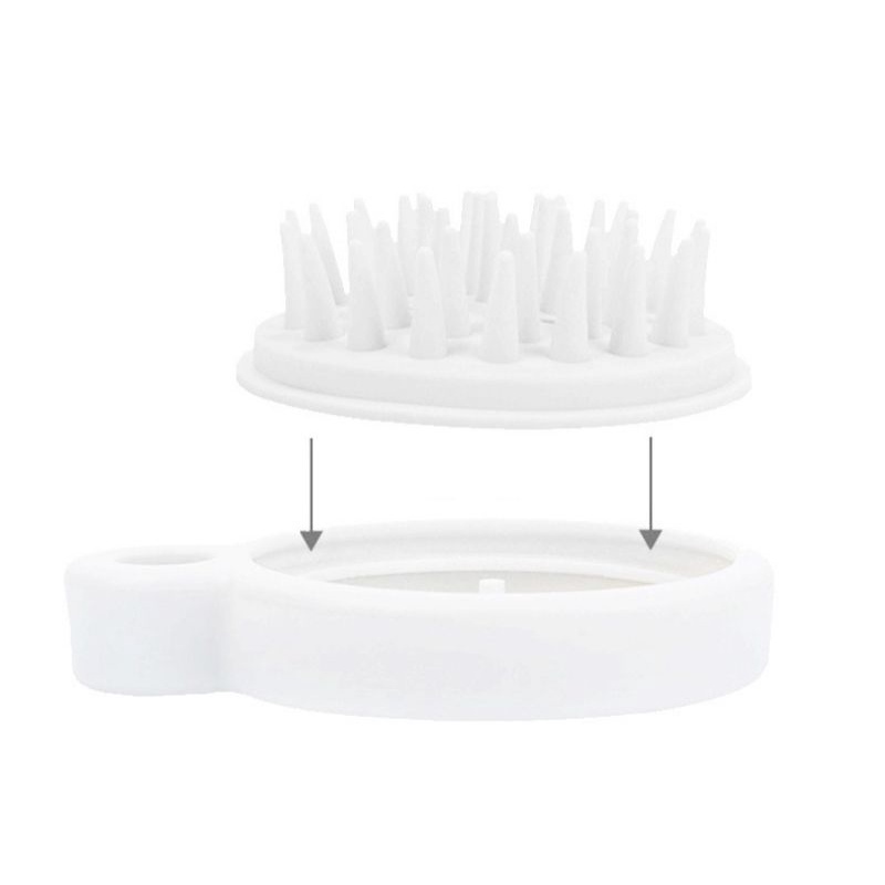 Lược gội đầu Silicon Muji, Lược gội mát xa da đầu, ngăn ngừa gãy rụng tóc - hàng Nhật chính hãng