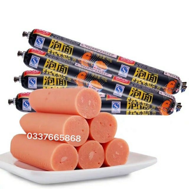 10 CHIẾC XÚC XÍCH NGÔ ĐEN DÀI ĂN LIỀN