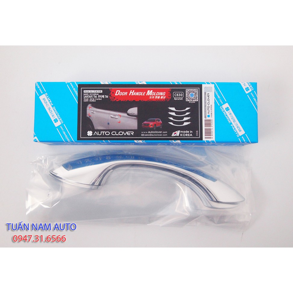ỐP CROM TAY NẮM CỬA SANTAFE 2020, 2019, 2018+ Made In Korea