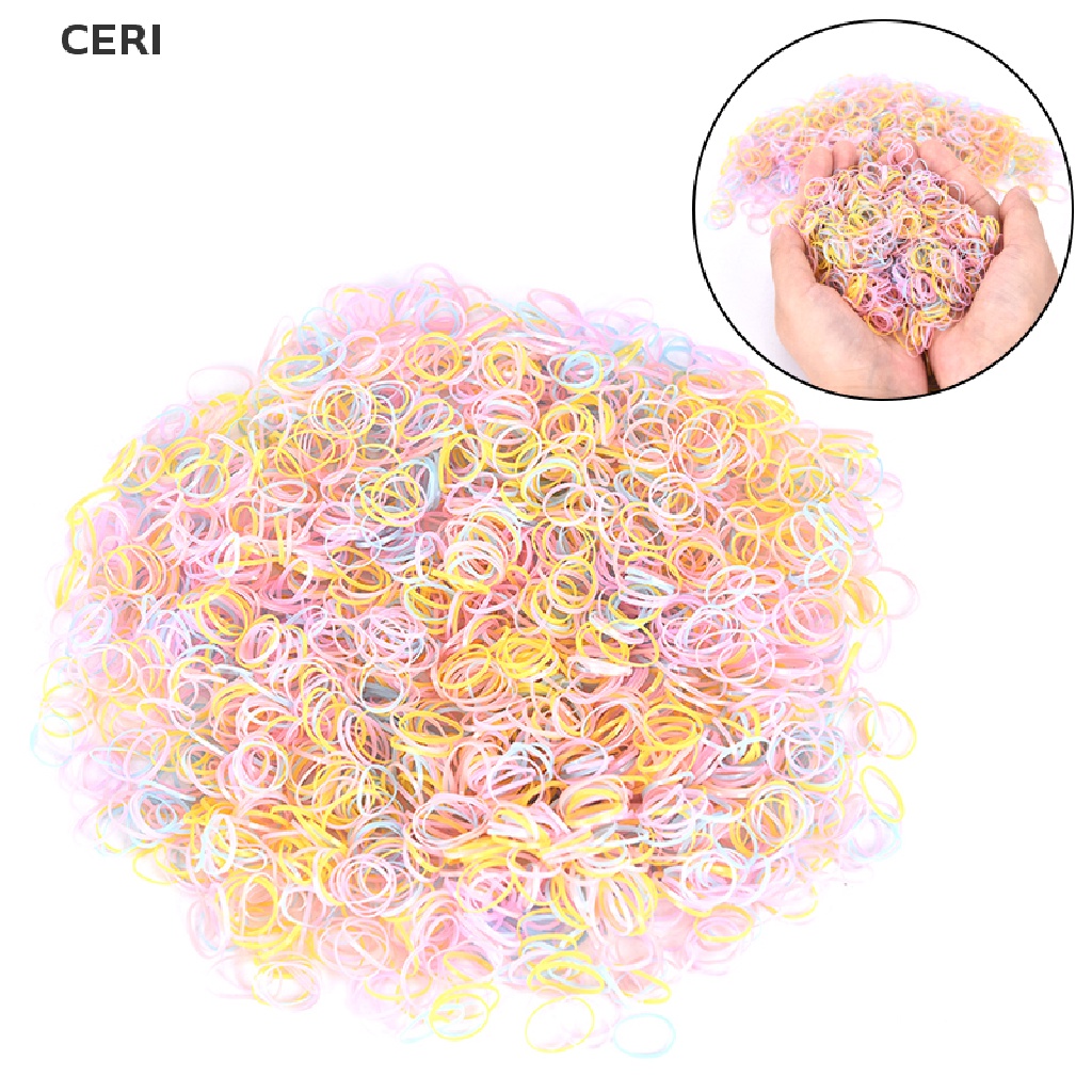 Set 2500 Dây Chun Buộc Tóc Trong Suốt Cho Bé