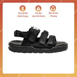 Sandal Vento chính hãng SD-1001 màu full đen, Dép quai hậu nam nữ quai tháo rời, đi học, đi làm không gây hôi chân