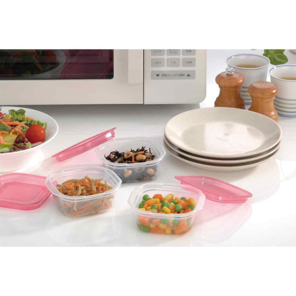 Hộp trữ đông, hộp bảo quản đồ ăn dặm có nắp mini, hộp đựng linh kiện điện tử nội địa Nhật Bản