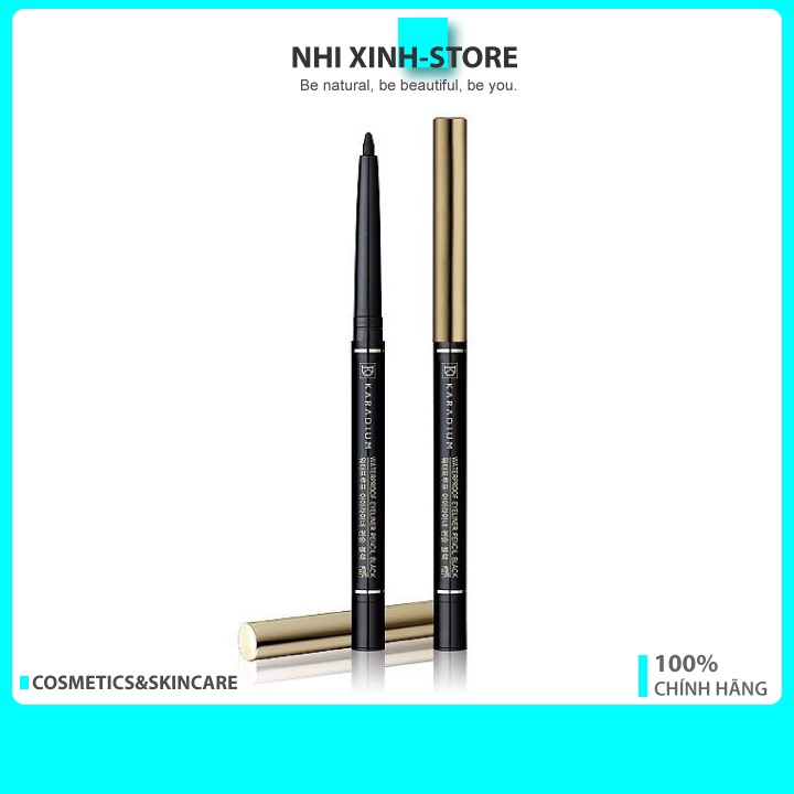 Chì Kẻ Mắt Karadium Waterproof Eyeliner Pencil Black