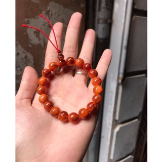 Vòng tay nam gỗ huyết rồng hồ lô chỉ đỏ may mắn,cầu an,bảo vệ người đeo giá tốt