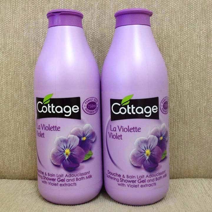 Sữa tắm dưỡng trắng da Cottage 750ml ( Ngẫu nhiên )