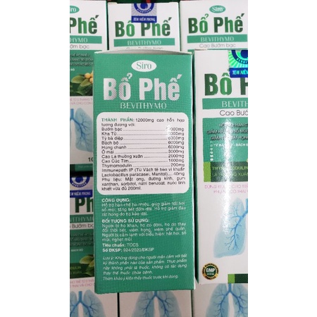 Siro ho Bổ phế Bevithymo