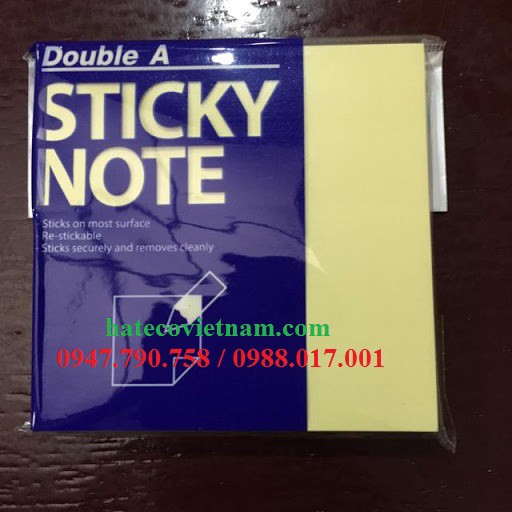 Giấy nhắn DoubleA 3x3 (76x76mm) - Giấy note Combo 12 tệp