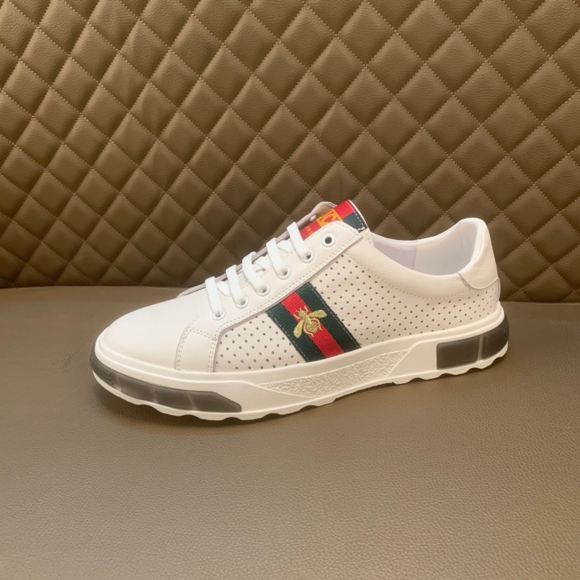 Giày thể thao nam da thật GUCCI GG GC thiết kế trẻ trung và hiện đại với mặt da cao cấp
