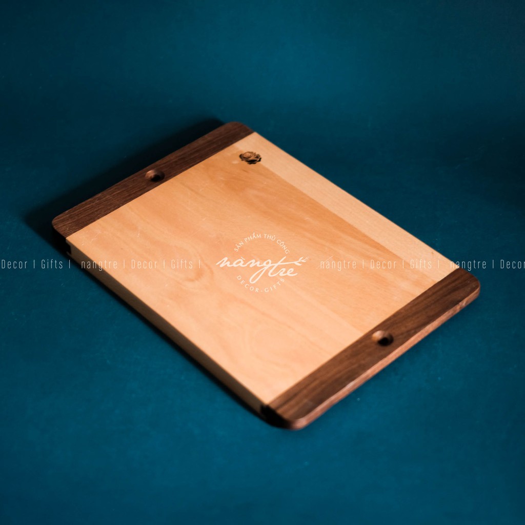 Thớt gỗ trang trí tay cầm - Thớt gỗ beech tay cầm mới- Wooden cutting board