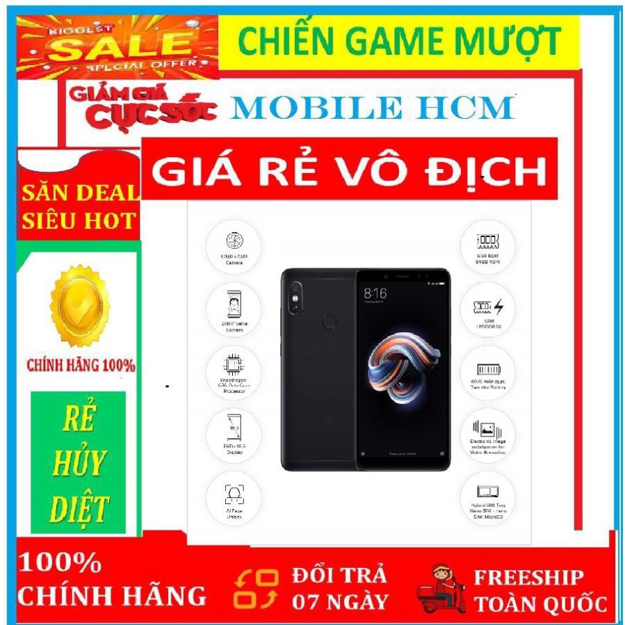 điện thoại Xiaomi Note 5 Pro 2sim mới - Có TIẾNG VIỆT, pin 4000mah, chơi LIÊN QUÂN/FREE FIRE mướt (màu Hồng)