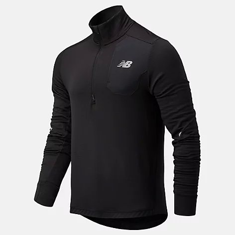 ÁO KHOÁC NEW BALANCE HEAT GRID HALF-ZIP BLACK