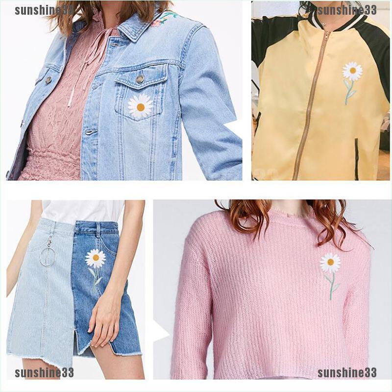 Sticker Ủi Thêu Hình Hoa Cúc