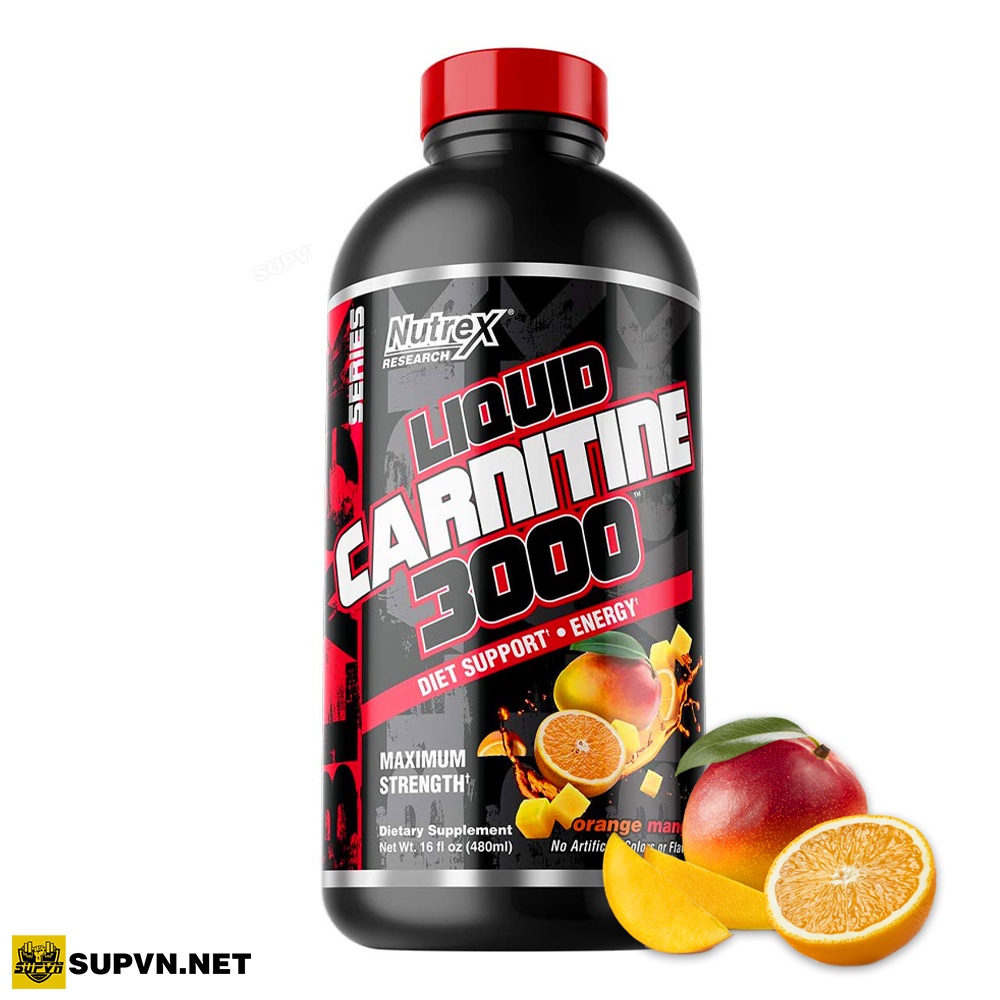 L-carnitine Nutrex 3000 Liquid - Hỗ Trợ Giảm Mỡ Tự Nhiên Dạng Nước