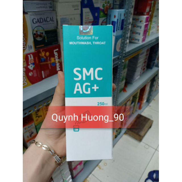 Nước súc miệng SMC AG+(date 2023) với nano bạc giúp làm sạch miệng