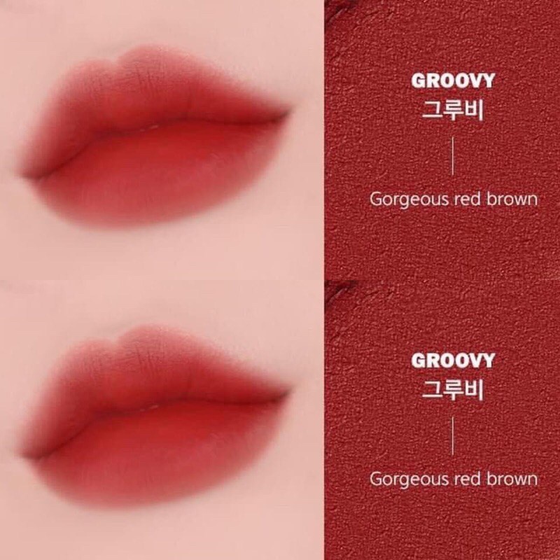 Son Espoir Lipstick No Wear Chiffon Matte BR901 Groovy Màu Đỏ Đất Siêu Tôn Da