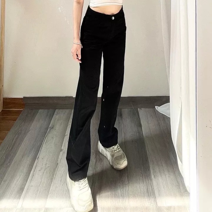 Quần Jeans, baggy jean nữ cao cấp ống suông, rộng hàng hottrend 2022 | BigBuy360 - bigbuy360.vn