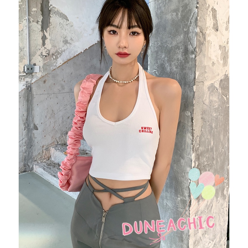 DUNEA Áo Hai Dây Hở Lưng Gợi Cảm Dành Cho Nữ