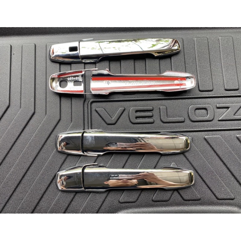 Ốp tay nắm, hõm cửa Xe Toyota Veloz 2022 2023 Mạ Crom cao cấp