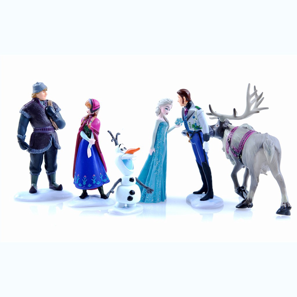 Bộ 6 mô hình nhân vật trong Elsa cho trang trí bánh kem