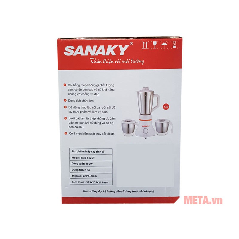 Máy xay sinh tố Sanaky SNK-812ST