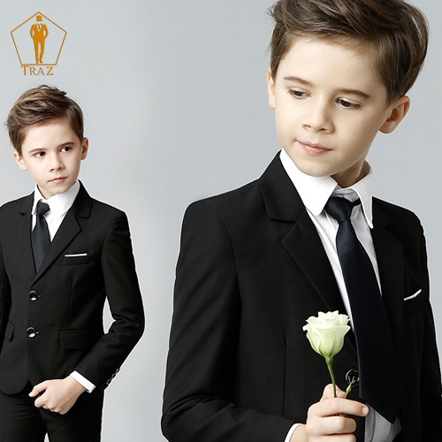 Bộ, Set Vest Đen Cho Bé Trai, Trẻ Em, Con Nít(1 quần, 1 áo vest, 1 ghile, 1 nơ)Bé Mập Hoặc Cao Tăng 1 Đến 2 Size