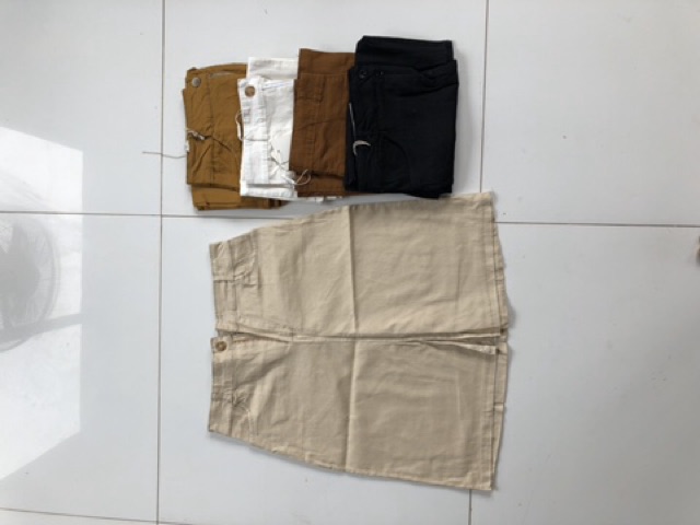 Chân váy kaki xẻ trước tiểu thư | BigBuy360 - bigbuy360.vn