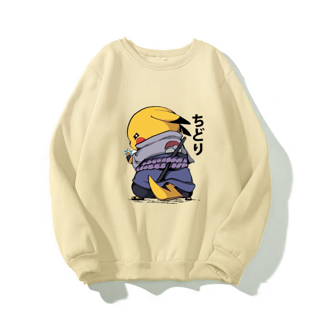 Áo sweater Unisex in Pokemon (NHIỀU MÀU)