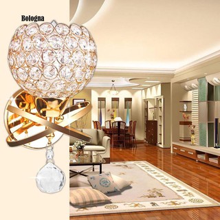 (RẺ VÔ ĐỊCH) Bộ đèn LED treo tường thiết kế hình viên pha lê xinh xắn - kèm bóng LED