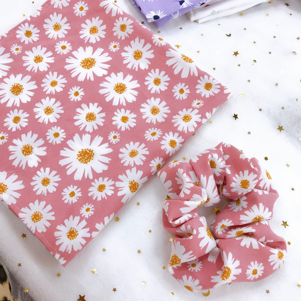 BỘ KHĂN BANDANA + CHUN BUỘC SCRUNCHIES / HÀNG CÓ SẴN