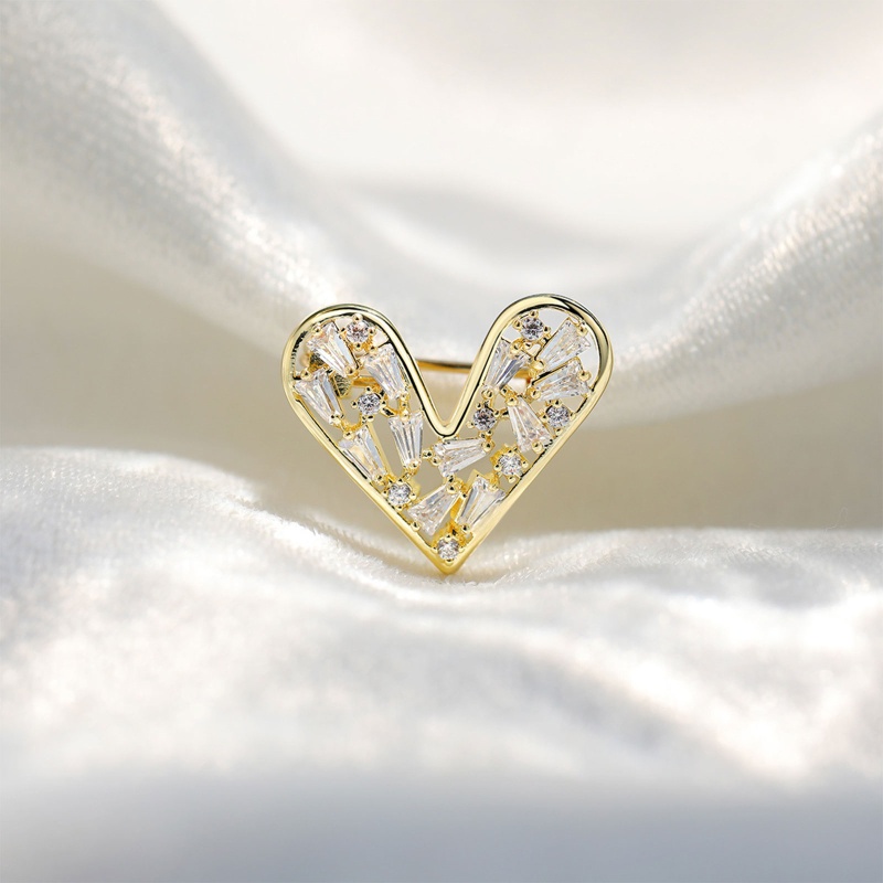 Trâm Cài Áo Hình Trái Tim Dễ Thương Chống Chói