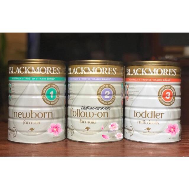 Sữa bột blackmores số 1,2,3 900g úc