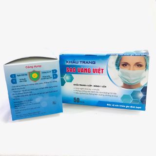 Khẩu trang y tế 4 lớp sao vàng Việt