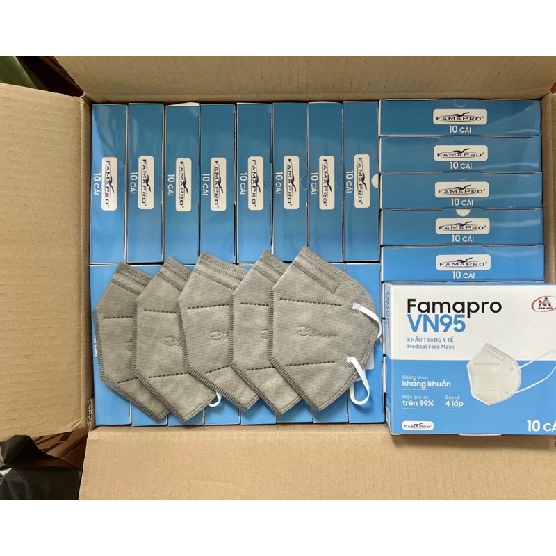 KHẨU TRANG N95 FAMAPRO XÁM