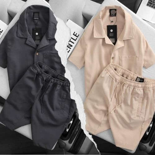Bộ Quần Áo Nam Mùa Hè Chất Tằm Thái Mát, Mặc Đi Chơi Đi Biển Cực Chất - Bộ Đũi