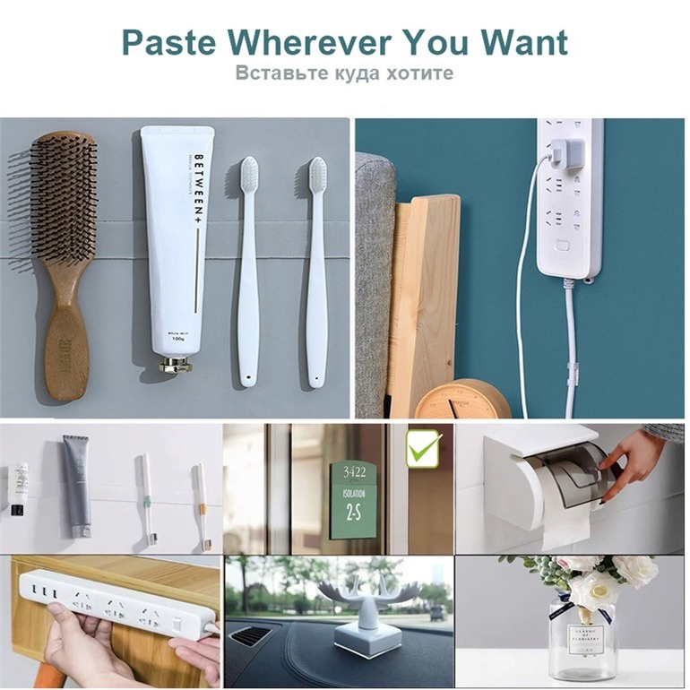 Băng Keo Hai Mặt Nano Trong Suốt Chống Nước Có Thể Tái Sử Dụng Cho Nhà Bếp Nhà Tắm