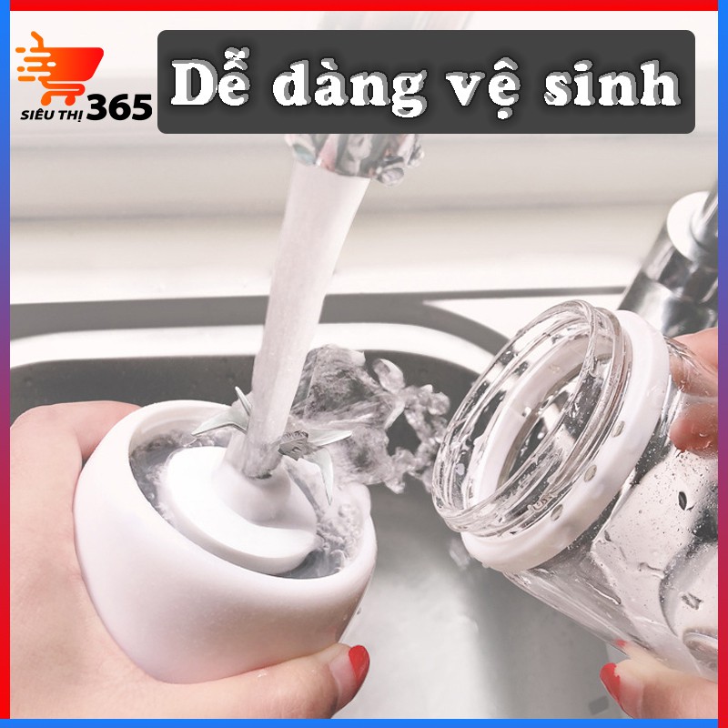 Máy Xay Sinh Tố Cầm Tay Đa Năng Kanchhi Sạc Tích Điện Cao Cấp Công Suất Lớn Bình Chứa 450ml, An Toàn Công Nghệ Nhật Bản