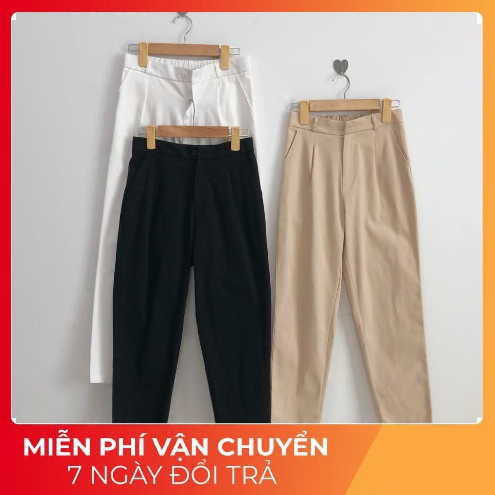 [Siêu Phẩm] Quần kaki nữ lưng tây phối thun CONI ulzzang (ẢNH THẬT)