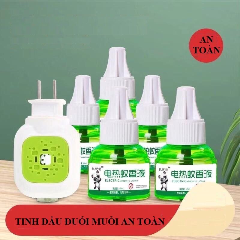 Máy xông tinh dầu, tinh dầu đuổi muỗi thiên nhiên an toàn cho bé