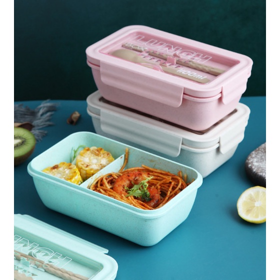 Hộp đựng cơm LUNCH BOX 1100ML, hộp cơm trưa cho dân văn phòng, học sinh, tiện lợi mang theo