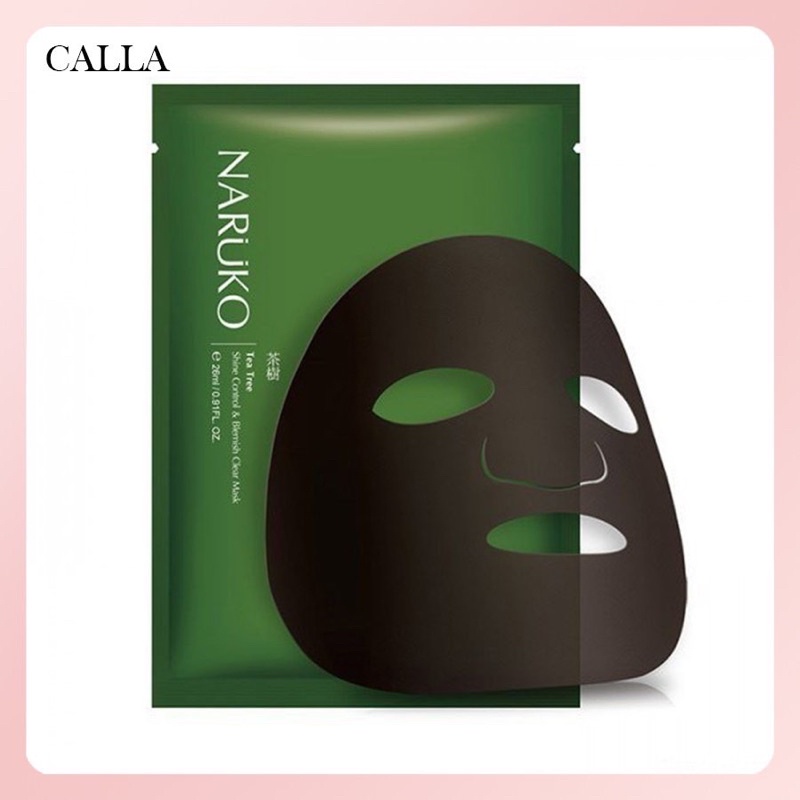 [ 1 Miếng ] NARUKO - Mặt Nạ Tràm Trà cải thiện da mụn teatree Đài Loan