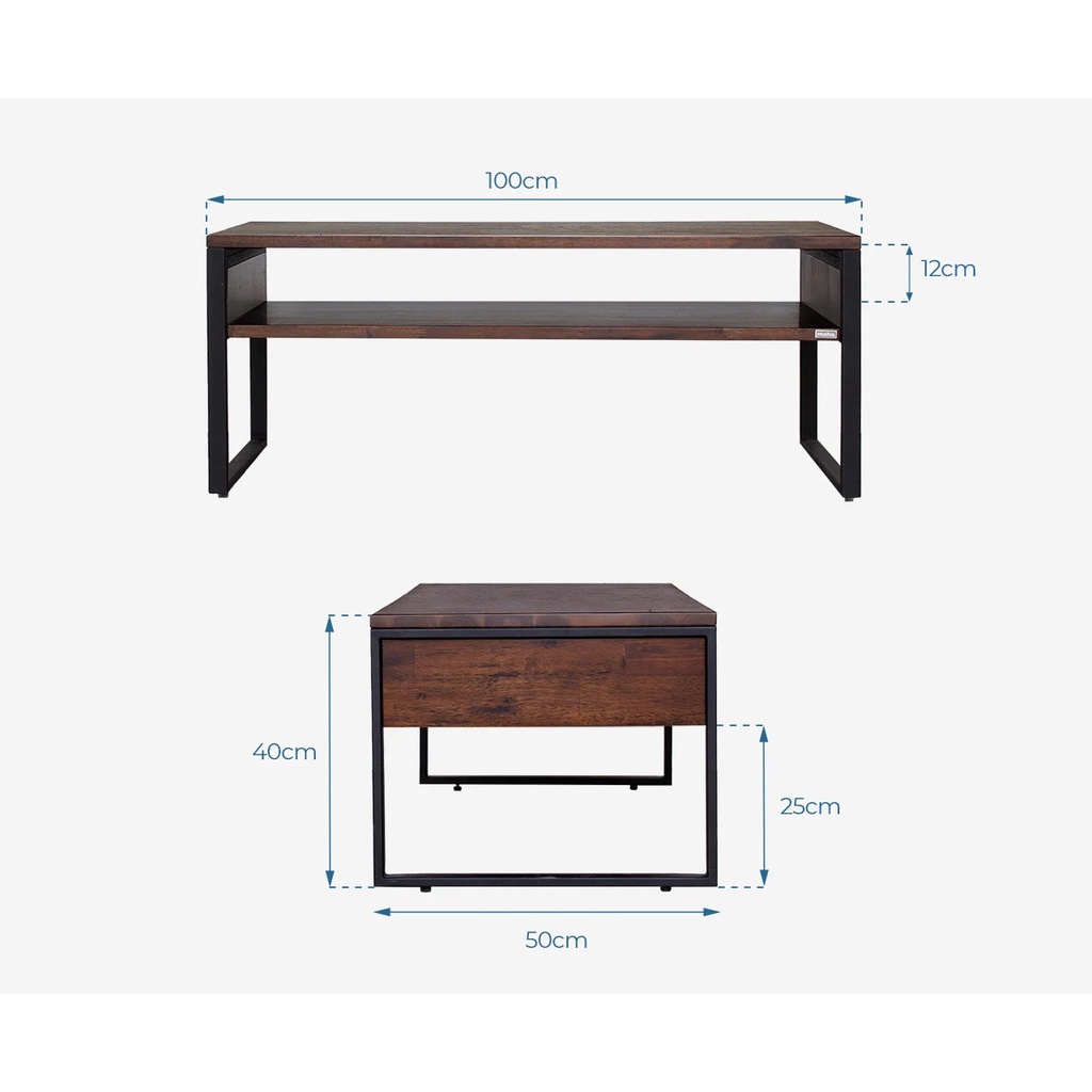 Bàn Sofa - Bàn Cafe - Bàn Trà Gỗ MOHO KOLDING 701