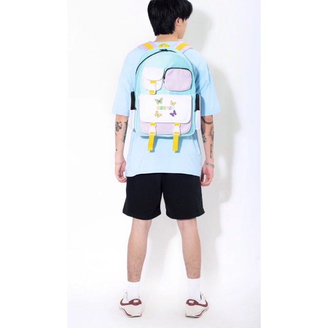 Balo Degrey Phối Màu Unisex + tặng kèm giấy thơm