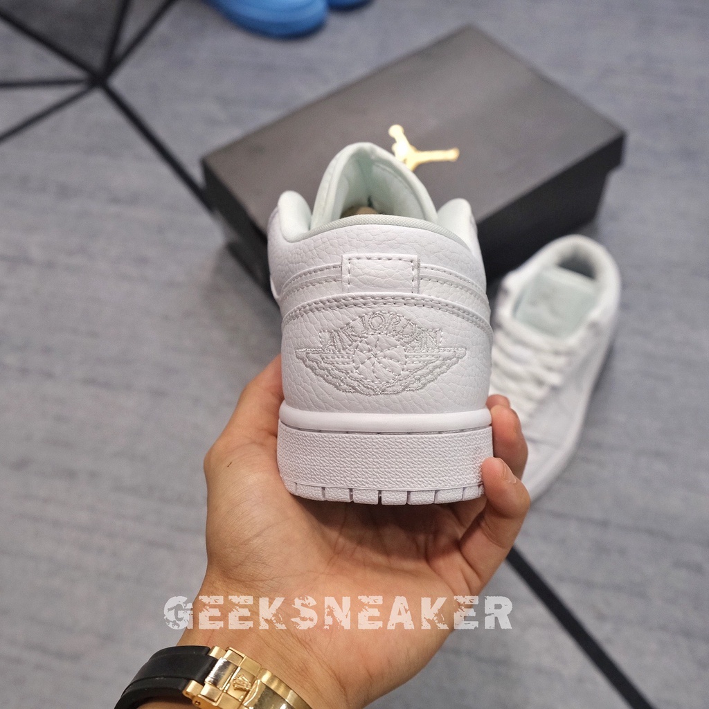 [Geeksneaker] Giày Thể Thao | Sneaker cổ thấp - Jordan 1 Low All WHITE