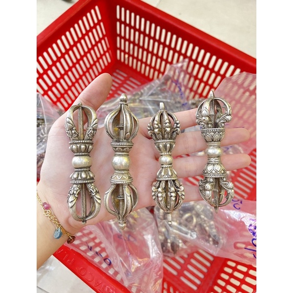 Chuỳ kim cang đồng xi bạc - đồ đồng gia phát